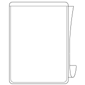 Poly Self-Adhesive Pocket 8 1/2" x 11 1/2" (50/pk) 6101801